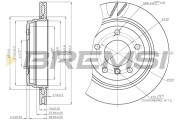 CD7581V Brzdový kotouč BREMSI