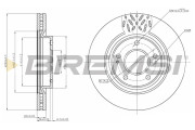 CD7659V Brzdový kotouč BREMSI