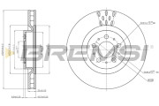 CD7682V Brzdový kotouč BREMSI
