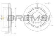 CD7687V Brzdový kotouč BREMSI