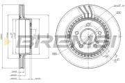 CD7700V Brzdový kotouč BREMSI