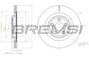CD7703V Brzdový kotouč BREMSI
