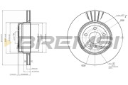 CD7716V Brzdový kotouč BREMSI