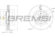 CD7742V Brzdový kotouč BREMSI