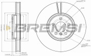CD7746V Brzdový kotouč BREMSI