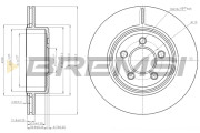 CD7766V Brzdový kotouč BREMSI