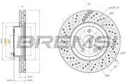 CD7769V Brzdový kotouč BREMSI