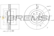 CD7773V Brzdový kotouč BREMSI