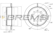 CD7799V Brzdový kotouč BREMSI