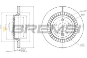 CD7802V Brzdový kotouč BREMSI