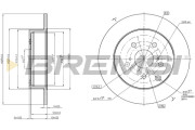 CD7881S Brzdový kotouč BREMSI