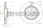CD7899V Brzdový kotouč BREMSI