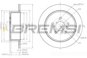 CD7903S Brzdový kotouč BREMSI