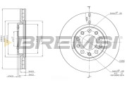CD7956V Brzdový kotouč BREMSI
