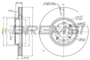 CD8011V Brzdový kotouč BREMSI