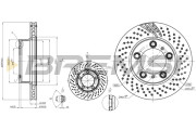 CD8020VRD Brzdový kotouč BREMSI