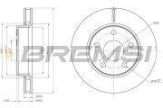 CD8098V Brzdový kotouč BREMSI