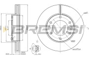 CD8111V Brzdový kotouč BREMSI