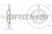CD8199V Brzdový kotouč BREMSI