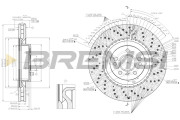CD8202V Brzdový kotouč BREMSI