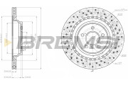 CD8205V Brzdový kotouč BREMSI