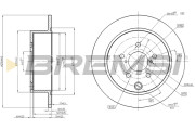CD8211S Brzdový kotouč BREMSI