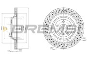 CD8214V Brzdový kotouč BREMSI