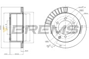 CD8215V Brzdový kotouč BREMSI