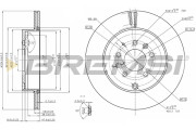 CD8251V Brzdový kotouč BREMSI
