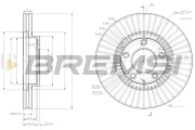 CD8262V Brzdový kotouč BREMSI