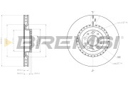 CD8289V Brzdový kotouč BREMSI