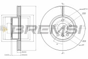 CD8314V Brzdový kotouč BREMSI