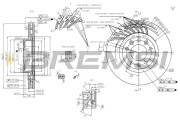 CD8401V Brzdový kotouč BREMSI