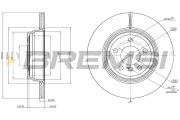 CD8404V Brzdový kotouč BREMSI