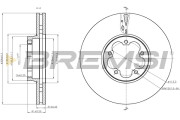 CD8468V Brzdový kotouč BREMSI