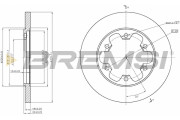 CD8485S Brzdový kotouč BREMSI