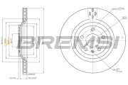 CD8546V Brzdový kotouč BREMSI