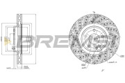 CD8559V Brzdový kotouč BREMSI