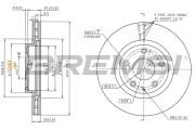 CD9035V Brzdový kotouč BREMSI