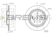 CD9099V Brzdový kotouč BREMSI