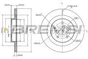 CD9100V Brzdový kotouč BREMSI