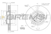 CD9109V Brzdový kotouč BREMSI