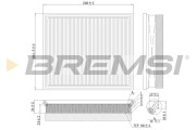 FA0213 Vzduchový filtr BREMSI