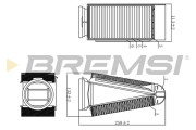FA0589 Vzduchový filtr BREMSI