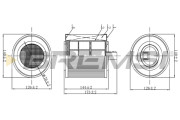 FA0624 Vzduchový filtr BREMSI