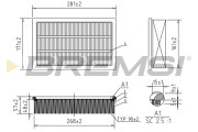FA0651 Vzduchový filtr BREMSI