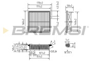 FA1041 Vzduchový filtr BREMSI