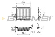 FA1045 Vzduchový filtr BREMSI