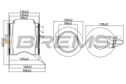 FA1061 Vzduchový filtr BREMSI