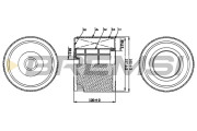 FA1070 Vzduchový filtr BREMSI